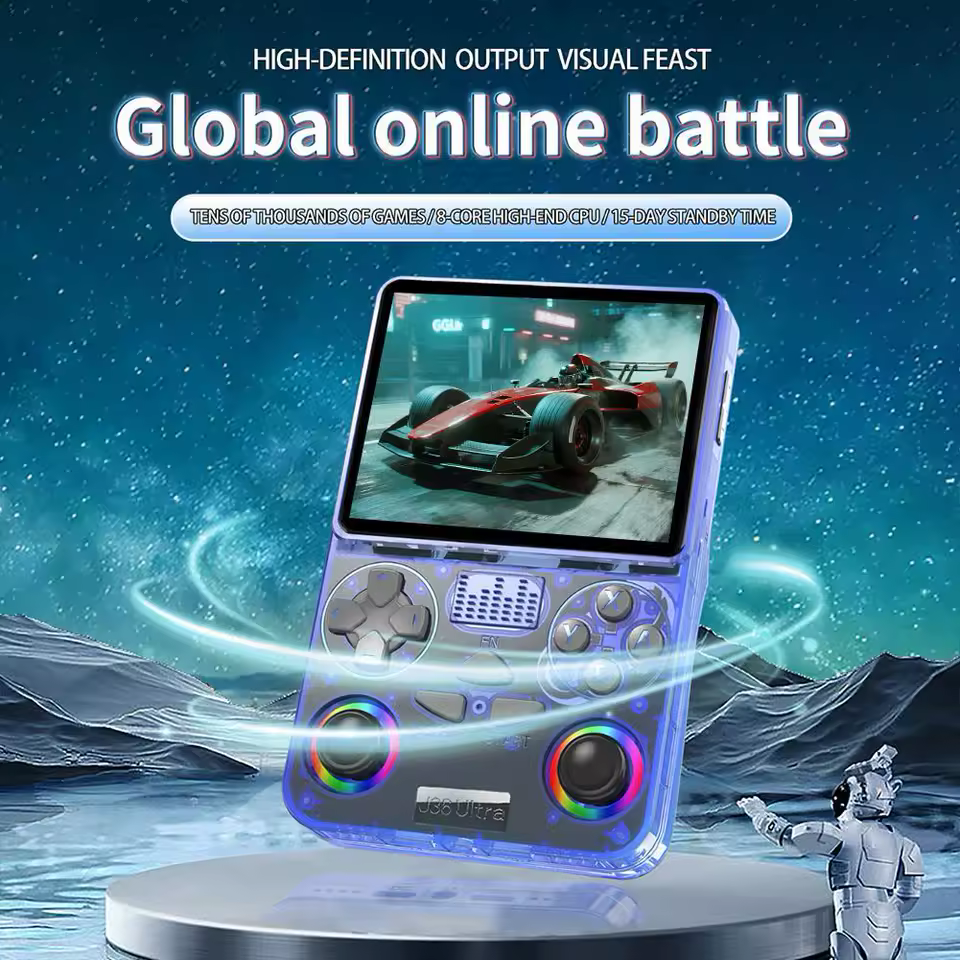 Game Console For J36 Ultra 2025 New Upgrade 3.5 Inch IPS Screen Online Battle Retro Handheld Portable Pocket Video Party Player