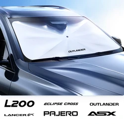 Car Windshield Sunshade for Mitsubishi Outlander Lancer 9 EX ASX Pajero L200 Colt Eclipse Ralliart Delica Sunshade Accessories