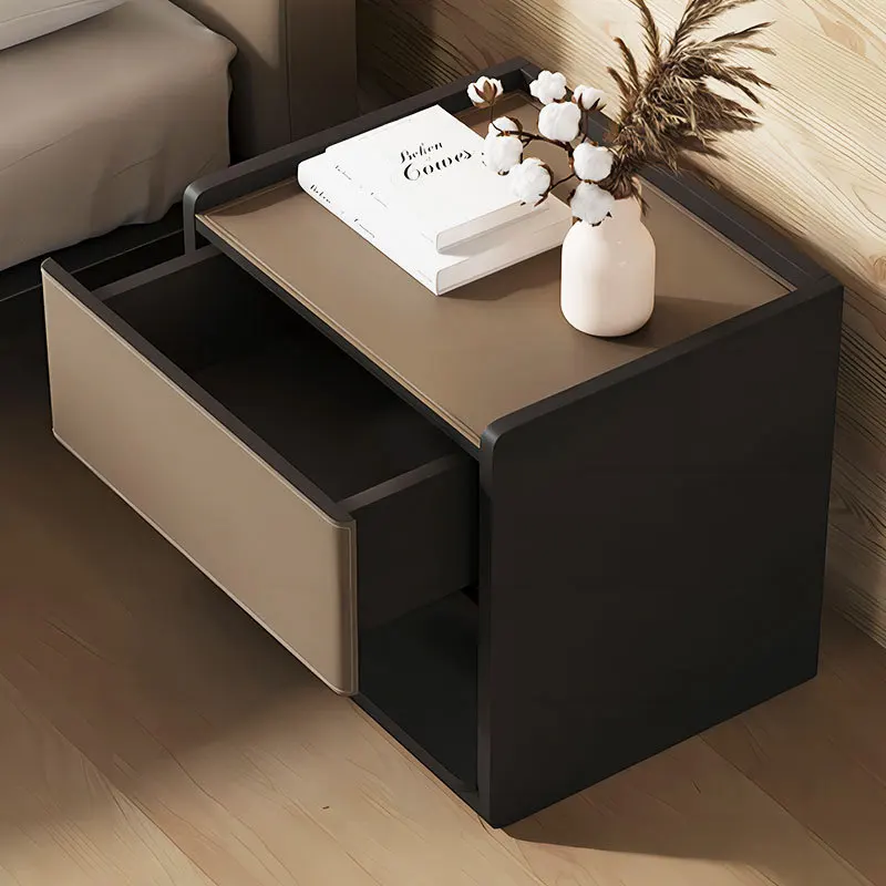 Light luxury highquality minimalist intelligent wireless charging hotel bedside table simple table