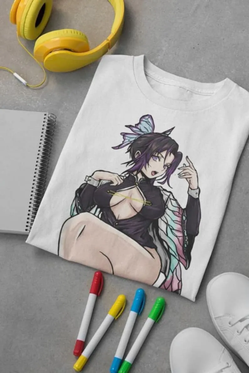 Unisex Waifu Material Anime T-Shirt, Shinobu Anime Woman Shirt