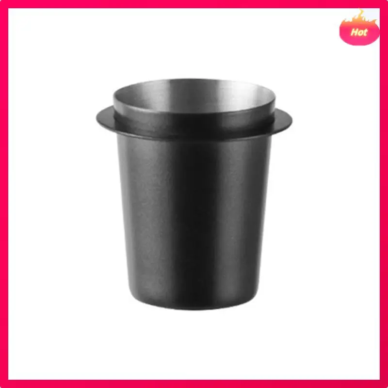AD-ブラック 58 ミリメートルコーヒー投与カップステンレス鋼コーヒーカップ輸送カップステンレス鋼ユニバーサルパウダーコレクター簡単インストール