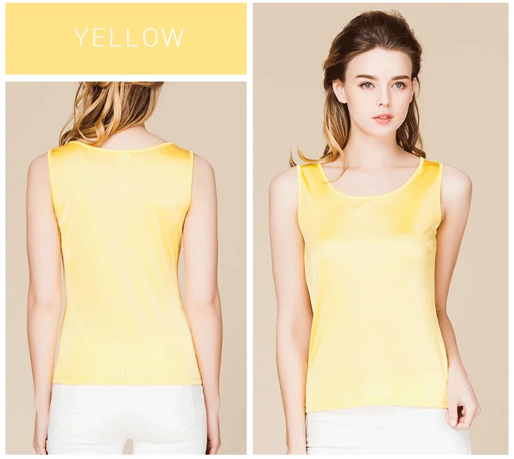 SuyaDream Women Tanks Knitted Real Silk Solid Vest O Neck Sleeveless Basic T Shirt 2025 Spring Summer Tops