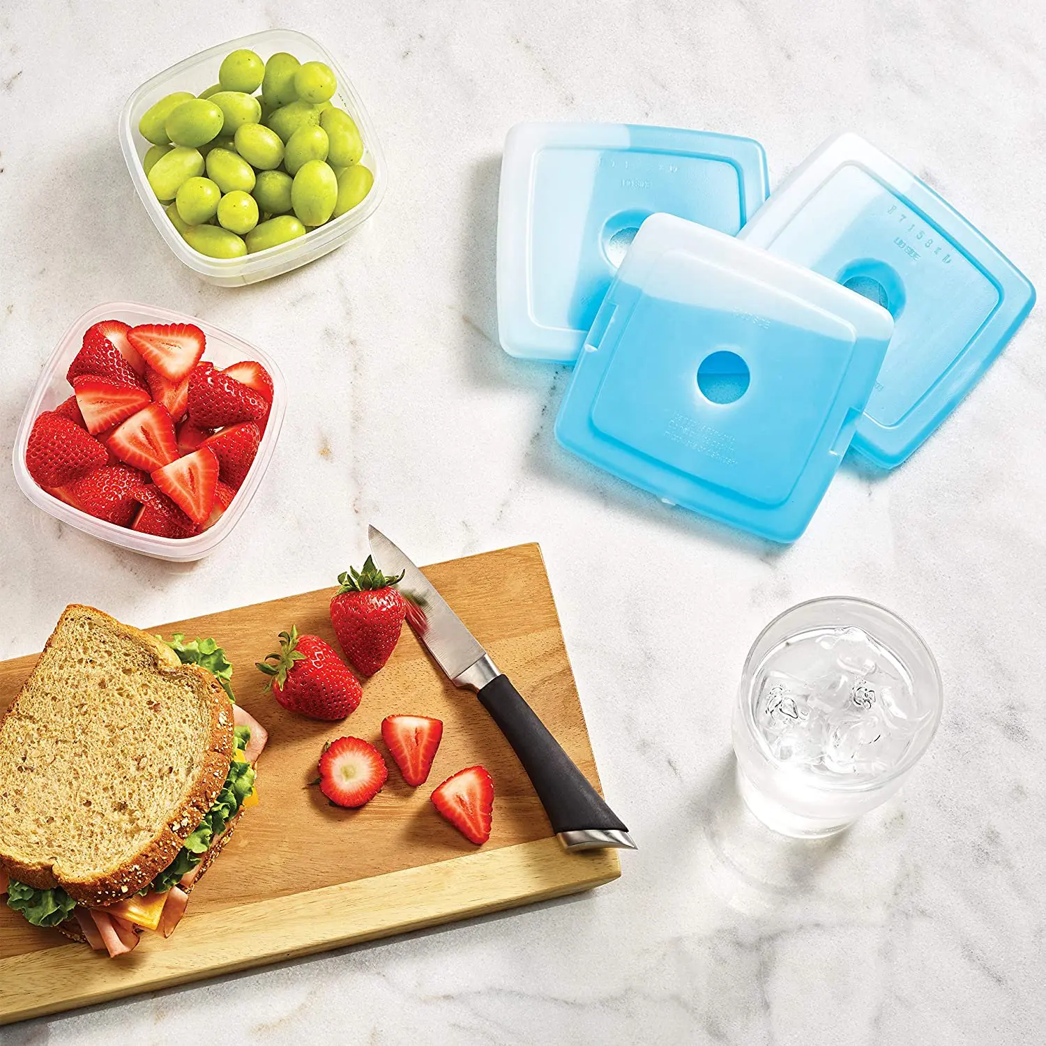 Quick frozen ice packs, space saving, reusable, suitable for lunch boxes and refrigerators