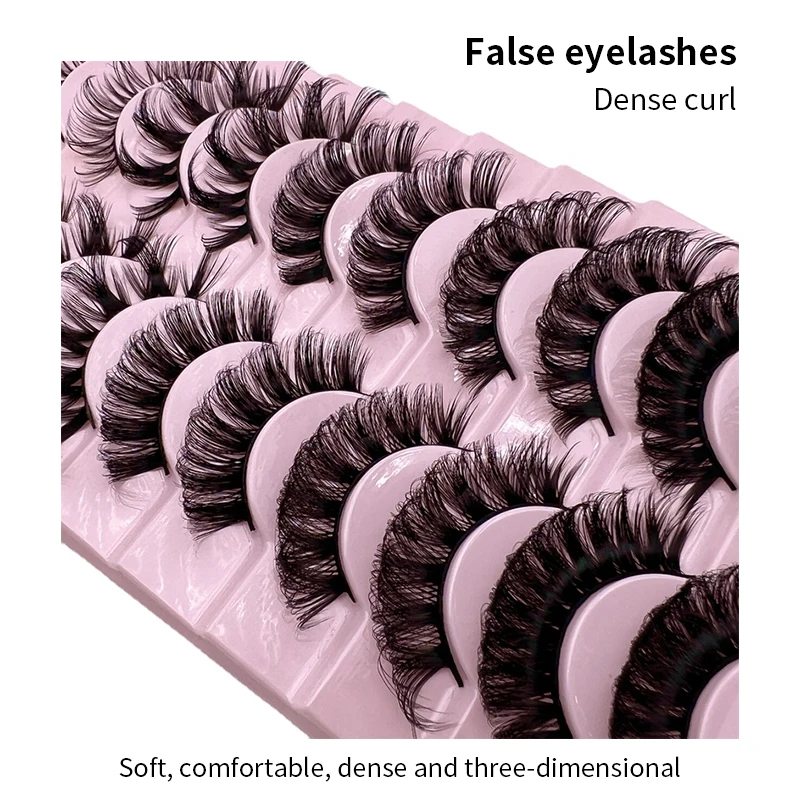 Wimpern, Künstliche Wimpern, Russische Streifenwimpern, Falsche Wimpern, Biche Eyes, Wimpernverlängerung, Russisches Volumen, Russische Wimpern – Detail 3