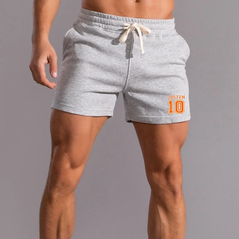 2024 Short Gym Man Fitness  Workout Shorts Men\'s Sports Fitness Outdoor  Casual Design American Side Pockets Run Jogging