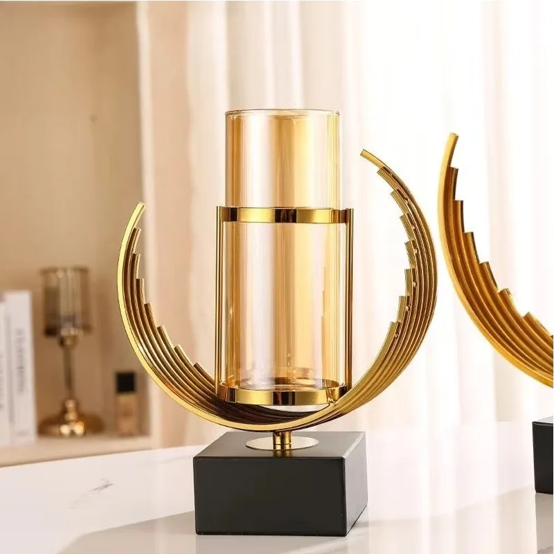 creative-living-room-dining-table-home-decoration-gold-vase-light-luxury-metal-vase-modern-wedding-glass