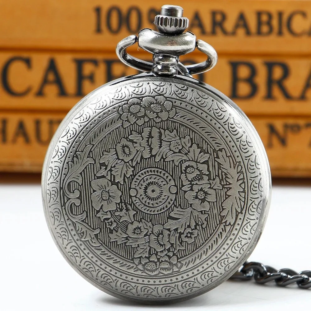 إلى ابني الأزياء قلادة كوارتز ساعة الجيب Steampunk قلادة سلسلة مجوهرات هدية على مدار الساعة للرجال