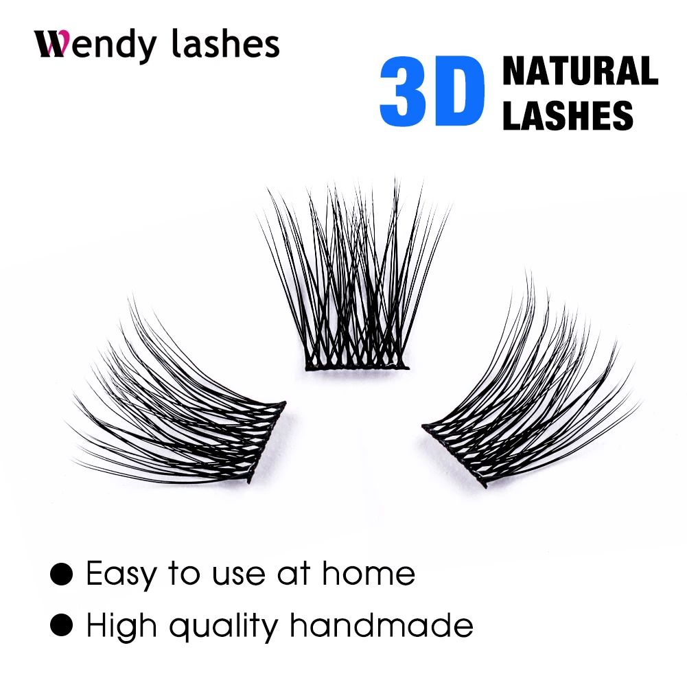 DIY Clusters Lashes Extension 60 Volume Eyelashes Natural Soft Segmented Eyelashes Fake Bundles Eyelash Wendy