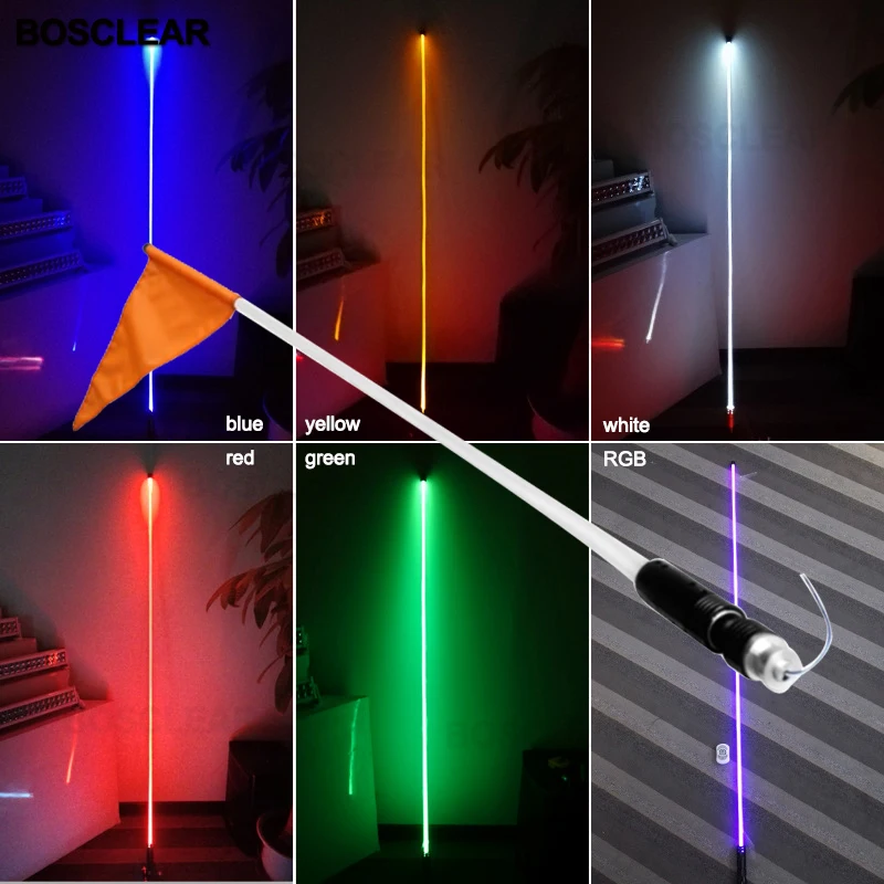 

Светодиодный кнут, водонепроницаемый флагшток, защитная антенна, кнут-светильник для песочного багги для джипа, UTV, квадроцикла, грузовика, декоративные огни на Хэллоуин