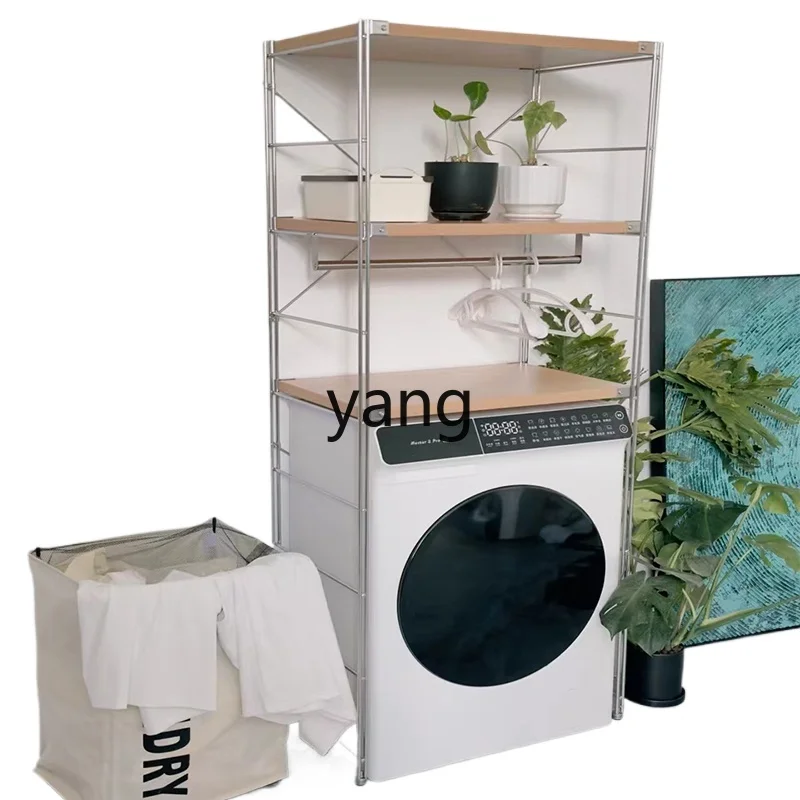 

LH stainless steel washing machine, upper shelf, floor-to-ceiling refrigerator, multi-layer with cabinet door