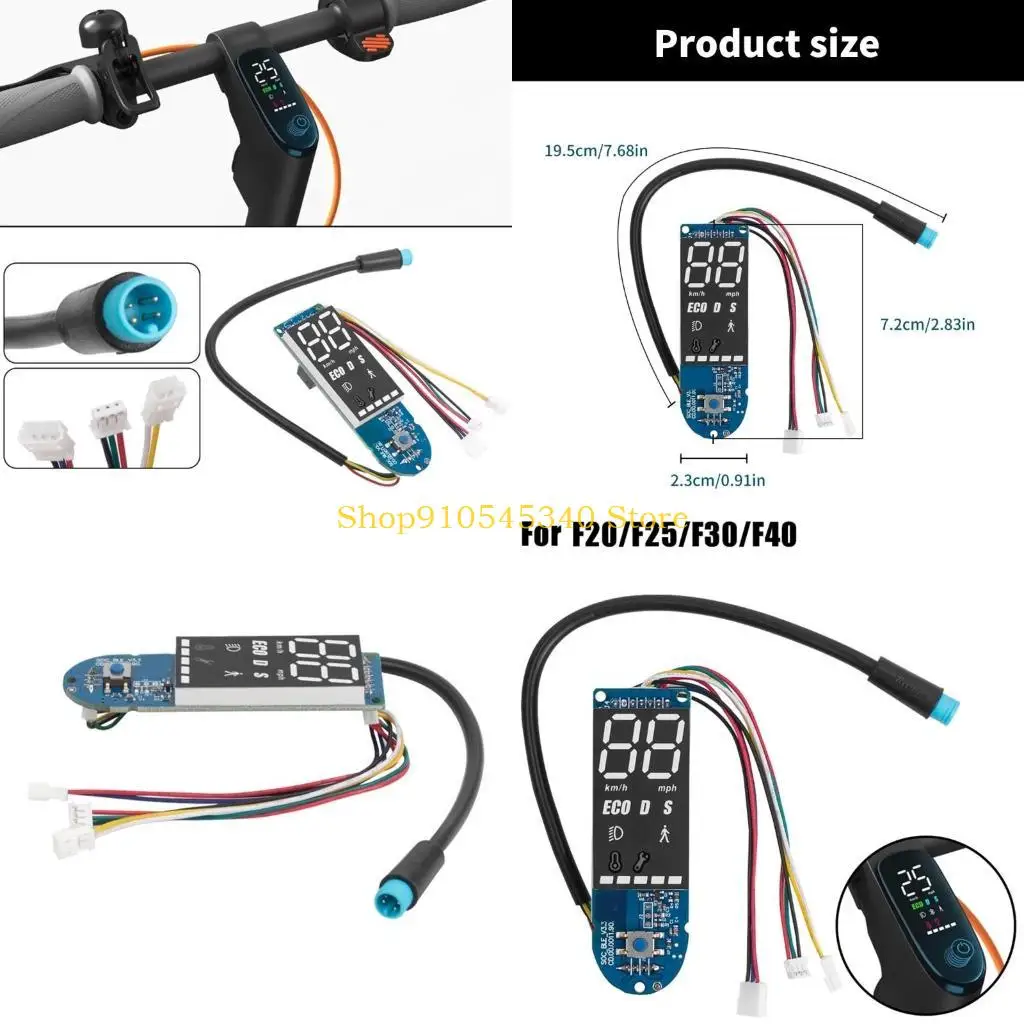 

U2JA Clear Visibility Intelligent Electric Scooter Control Panel Dashboard Display for F20 F25 F30 F40 Enhances Riding Safety