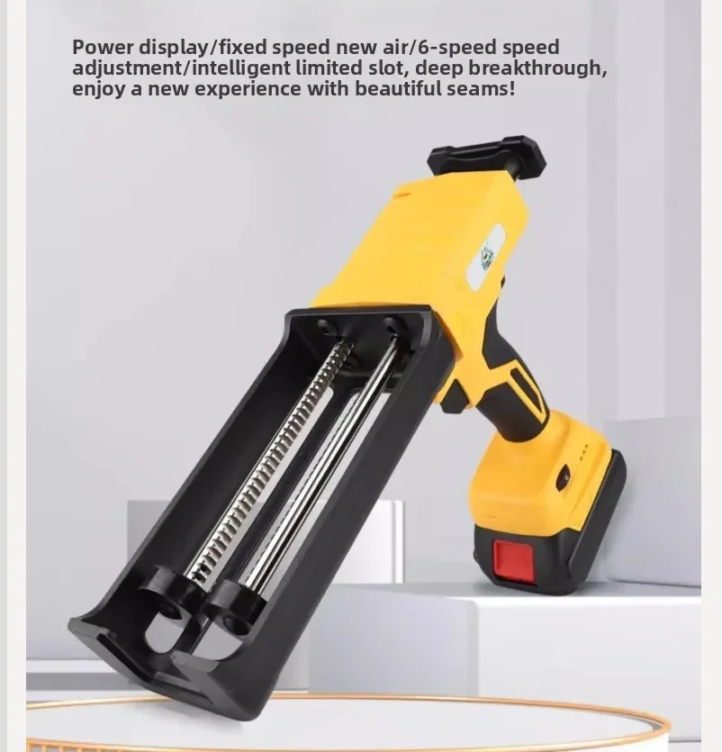110V/220V Electric Caulking Gun Dual Tube Auto Sealant Applicator Construction Tool QCB