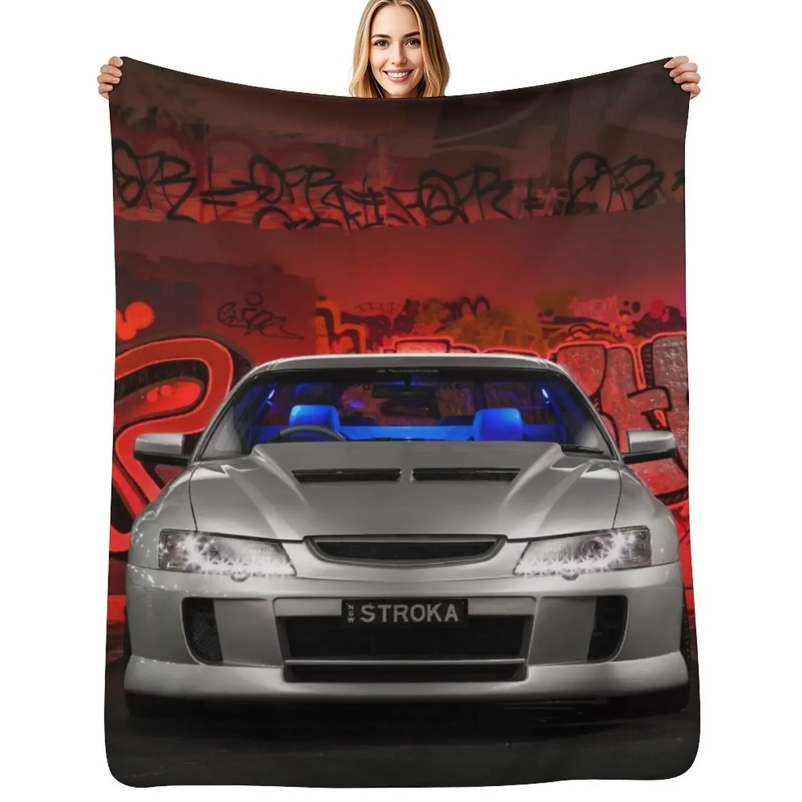 

George Aspite's VY SS Holden Commodore Throw Blanket valentine gift ideas Furrys Decorative Sofas Blanket
