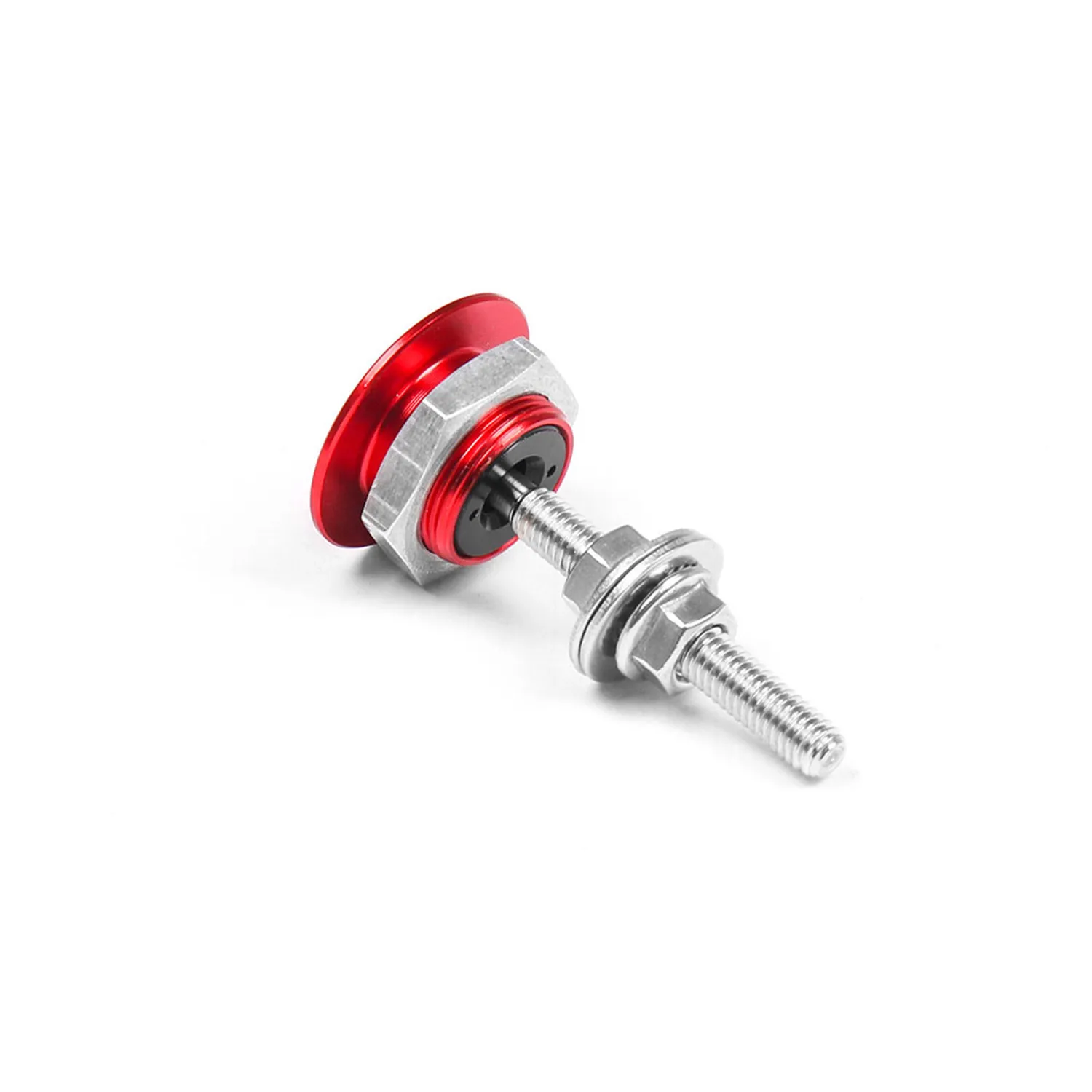 

2Pcs Universal Red Push Button Quick Release Hood Pins Bonnet Lock Clip Latch Bumper License Plate Lock Clip Auto Parts