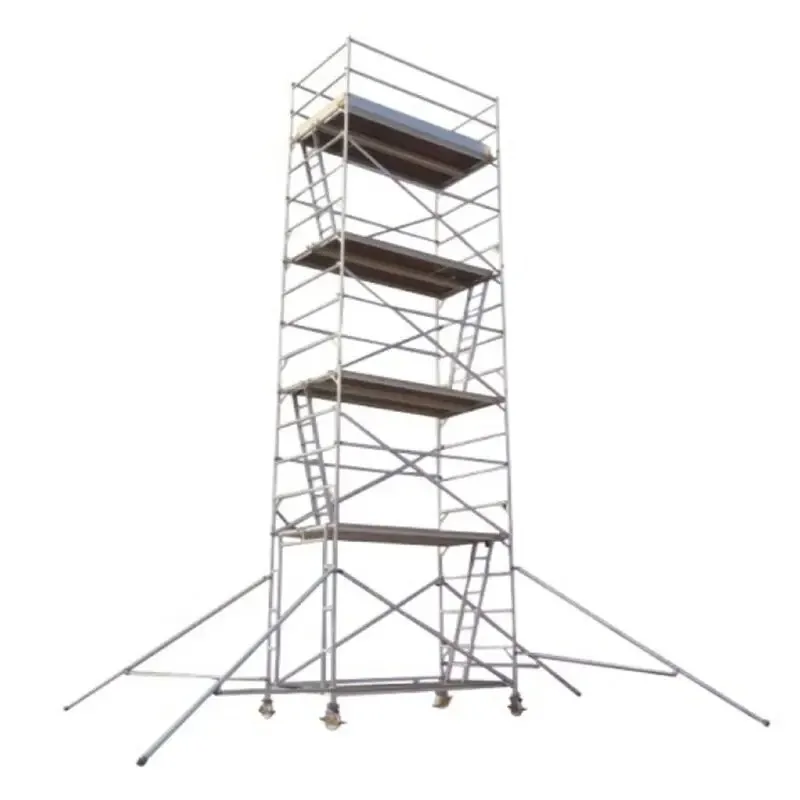 Échelles mobiles de tour d'échafaudage de 6M 12M échafaudage en aluminium échafaudage en aluminium pour la Construction