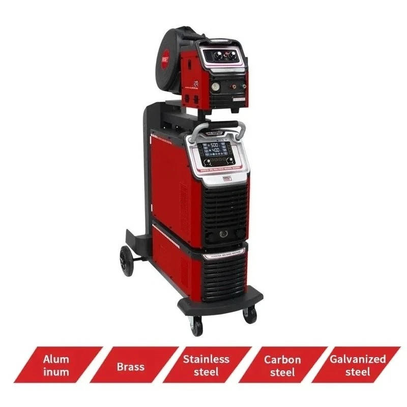 Industrial Double Pulsed 500amp Mig Mag Tig Welder 50mm Welding Steel Aluminium Welding Machine High Quality Welding Equipment