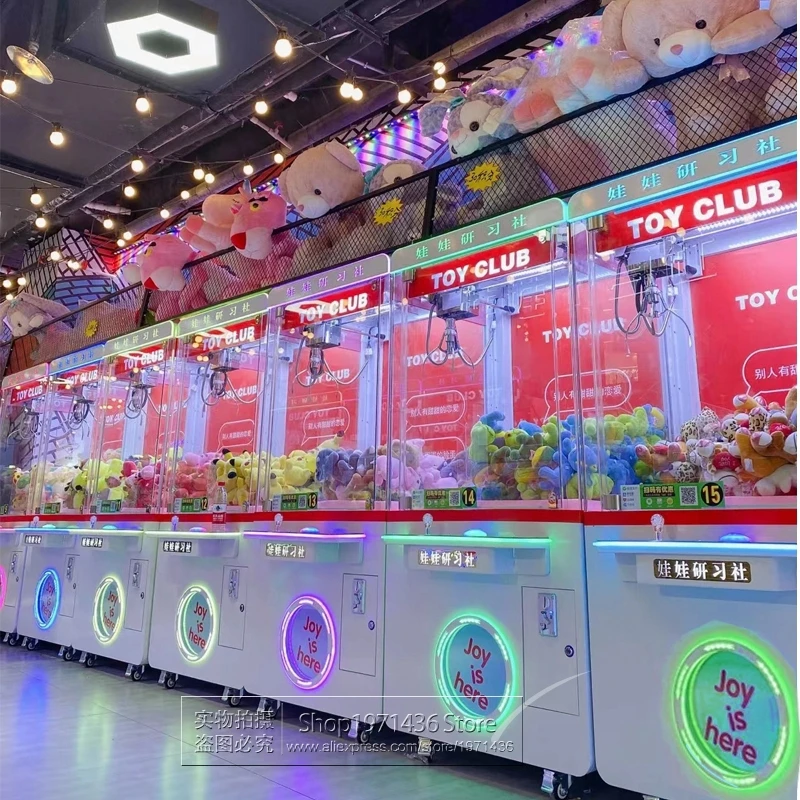 Indoor Game Hall Catch Plush Toy Claw Cranes Machine Adults Kids Play Coin Operated Amusement Arcade Gift Game Machine