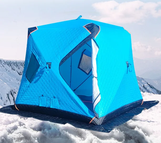 Quick Setup Outdoor Fishing Tent Windproof Foldable Tent With Mesh Windows for Lakeside Angling Outdoor Activities
