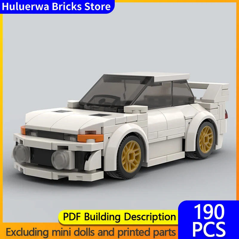 

Модель скоростного гоночного автомобиля MOC, строительные кирпичи Lancer Evolution V, седан, модульная технология, подарки, праздник, сборка, детские игрушки, костюм