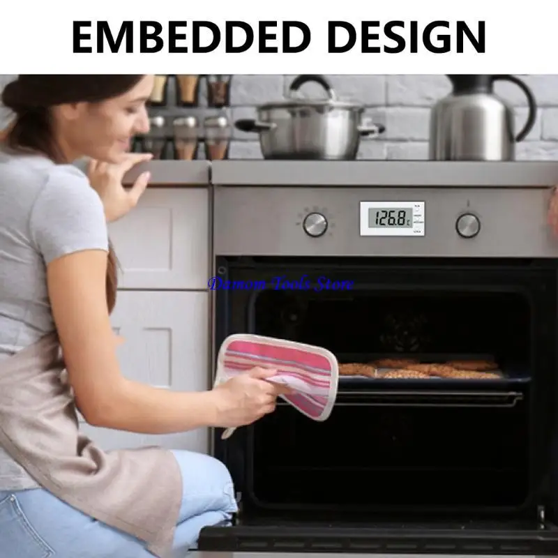 Termómetros horno cocina 57be -50 a 100 ℃/-50 a 300 ℃ con alarma temperatura a baja temperatura