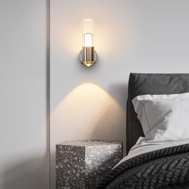 Nordic Luxury Bedroom Bedside Wall Light Up and Down Wall Sconce Porch Hotel Aisle Corridor Living Room Background Wall Lamp