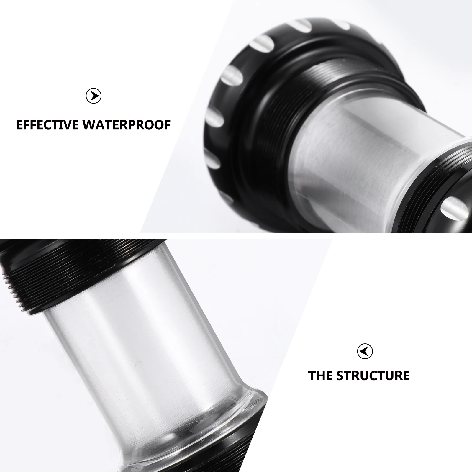 

Mountain Bike Bottom Axle Threaded Integrated Hollow Crankshaft Durable Aluminum Sealed Bearing Waterproof Anti-Noise Bike