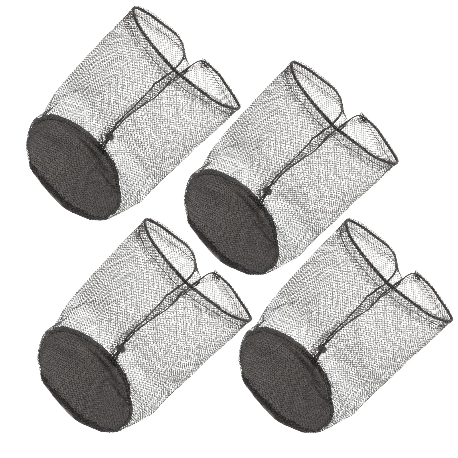 4 Pcs Logo Dish Net Bag Mesh Cone Bags with Drawstring Tote Daily Use Carrier Sports Storage Equipment Small
