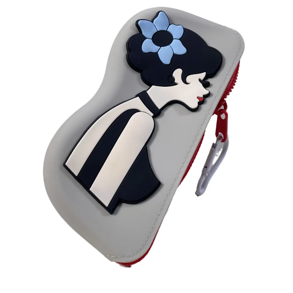 

Multifunctional Silicone Glasses Bag Dustproof Cartoon Silicone Eyeglasses Case Storage Bag Coin Purse Sunglasses Storage Clip