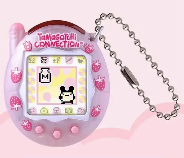 سلسلة اتصال MINISO الأصلية لوحدة التحكم الإلكترونية للحيوانات الأليفة لعبة Kawaii لطيف وحدة التحكم الافتراضية الحيوانات الأليفة تاما جوتشي لعبة هدية عيد ميلاد