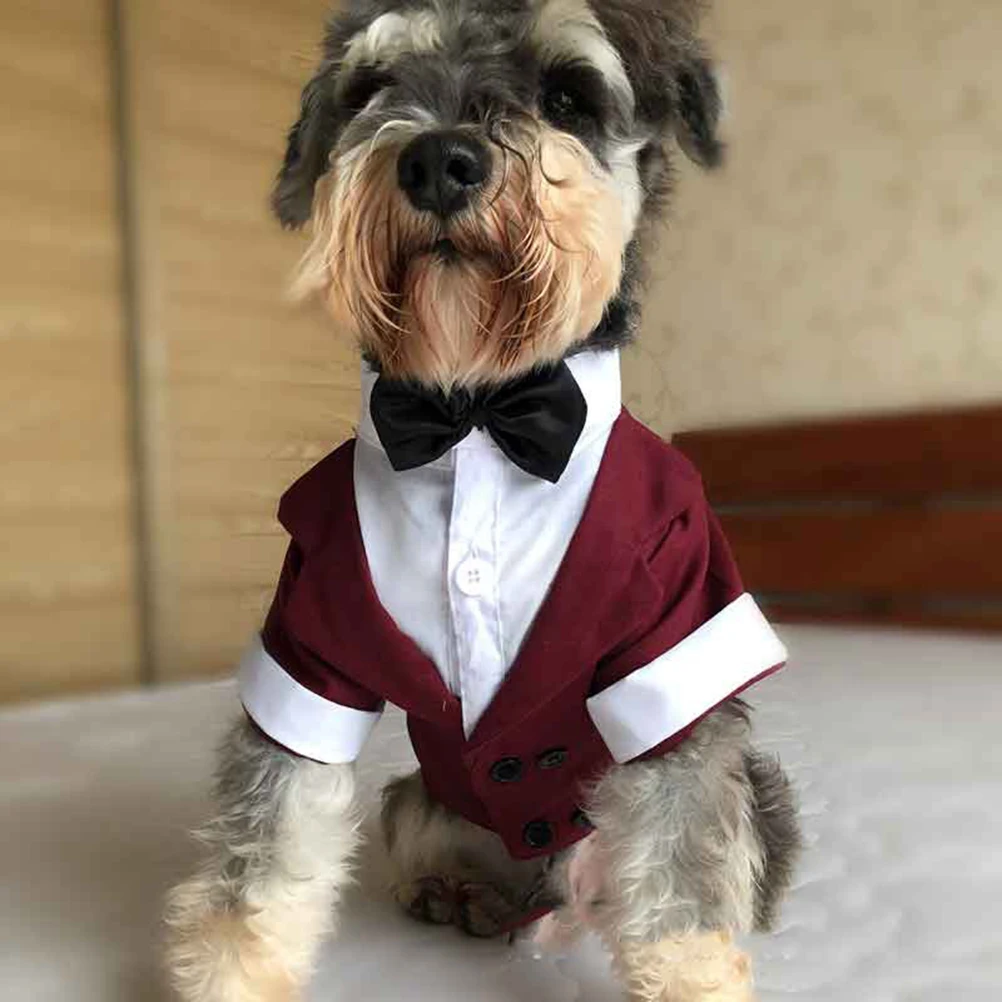

New Arrival Puppy Dog Suit Small Pet Tuxedo Formal Wedding Costume Clothes Comfortable Premium Material Party Halloween for Dogs