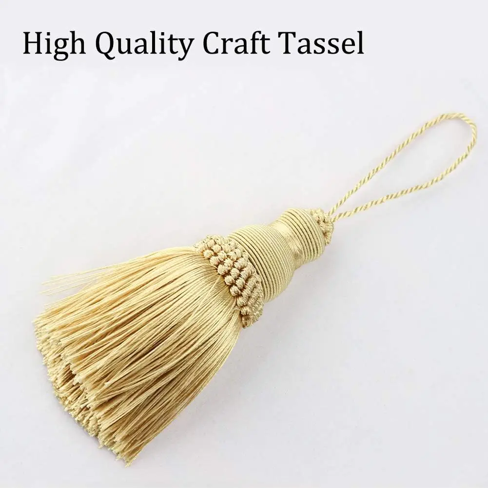 2Pcs lucky tassels Sewing Bang Tassel Trim Garment Decoration Key Tassels for DIY Embellish Curtain Accessories Hanging Rope