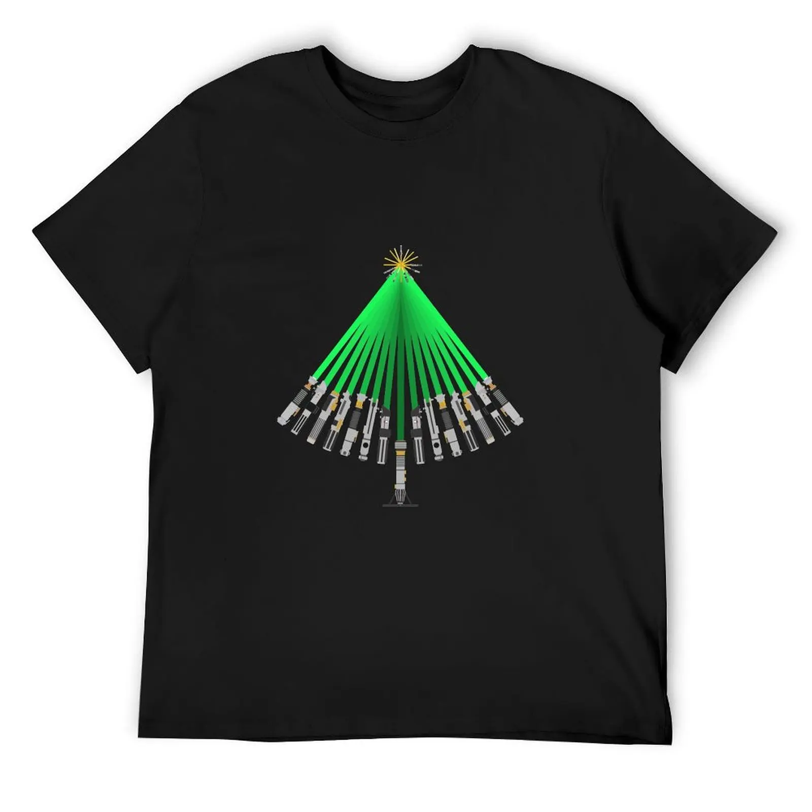 

LightSaber Christmas Tree T-Shirt boys animal print graphics Personalized t-shirt tees t shirt for men