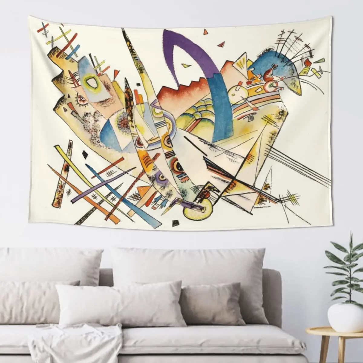

HD Untitled, by Wassily Kandinsky. 1926 aprox Tapestry Hanging Wall Wall Hangings Decoration Korean Room Decor Tapestry