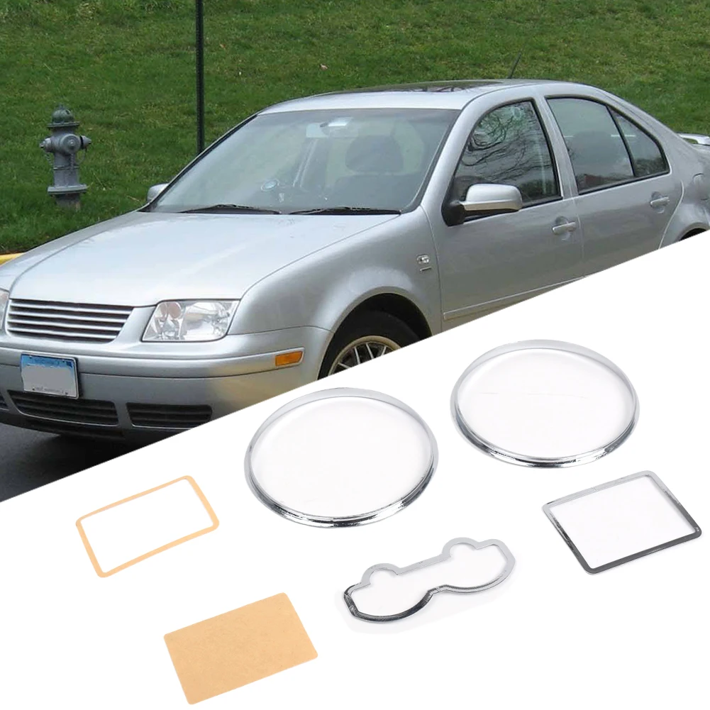 

Chrome Speedometer Dash Rings Bezel Trim Silver Car Front Speedometer Frame for VW Golf MKIV 97-03 Jetta Bora MKIV 99-05