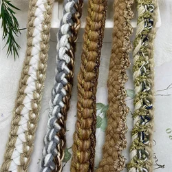 Autumn Heavy Industry Handmade Hook Coarse Hemp Lace Ribbon DIY Coat Decoration Clothing Edge Cuff Clothing Sewing Accessories