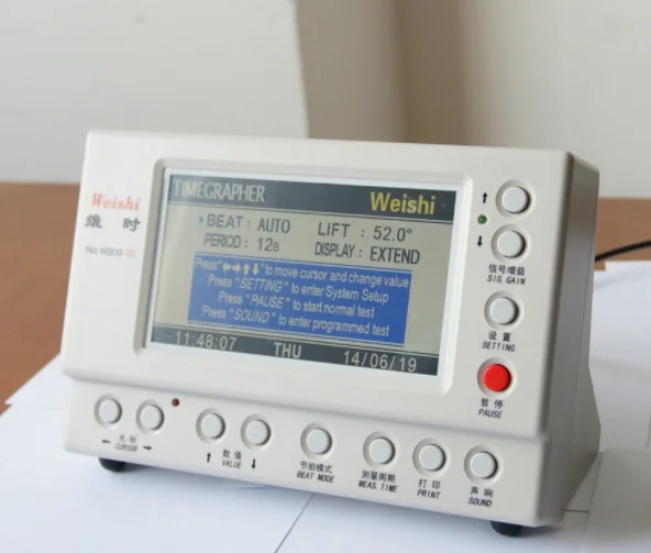 Weishi MTG-3000 5000 6000 mechanische uhr timing tester time grapher
