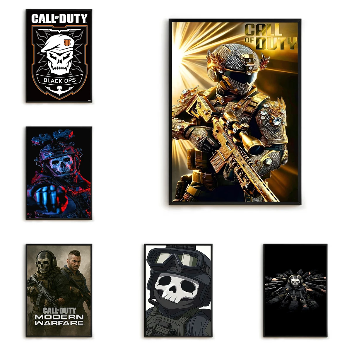 

Call Of Duty Game Poster Room Decorations Bedroom Decoration Decorative Wall Pictures Waterproof Canvas For Home Decor