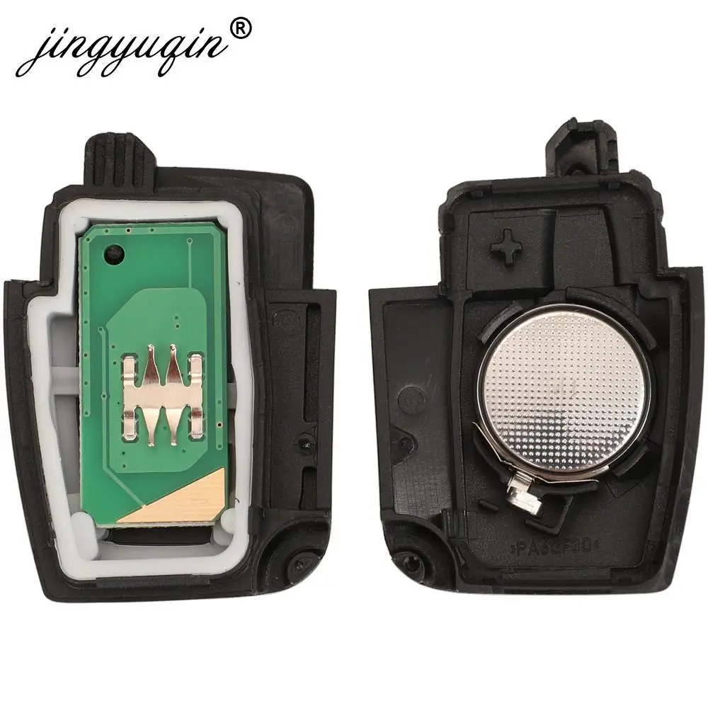 Jingyuqin 315/433MHz 4D63 4D60 clé à distance de voiture pour Ford Fusion Focus Mondeo Fiesta Galaxy HU101 FO21 clés à rabat de véhicule à lame