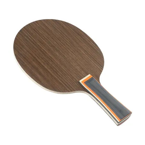 Table Tennis Racket 5 Layers Pong Blade Paddle Ebony Dalbergia  Iron Sword Wood Tennis Rackets Professional Long Handle