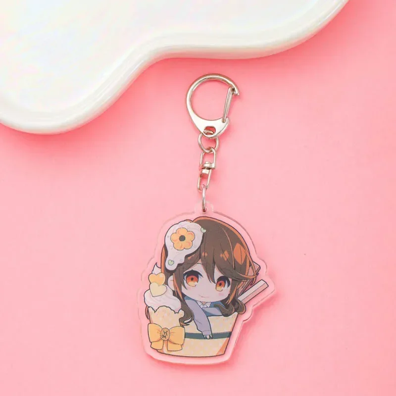 Anime Hori san to Miyamura kun Acrylic Keychain Accessaries Cartoon Funny Bag Pendant Charm Car Cute Keyring Friends Fans Gifts