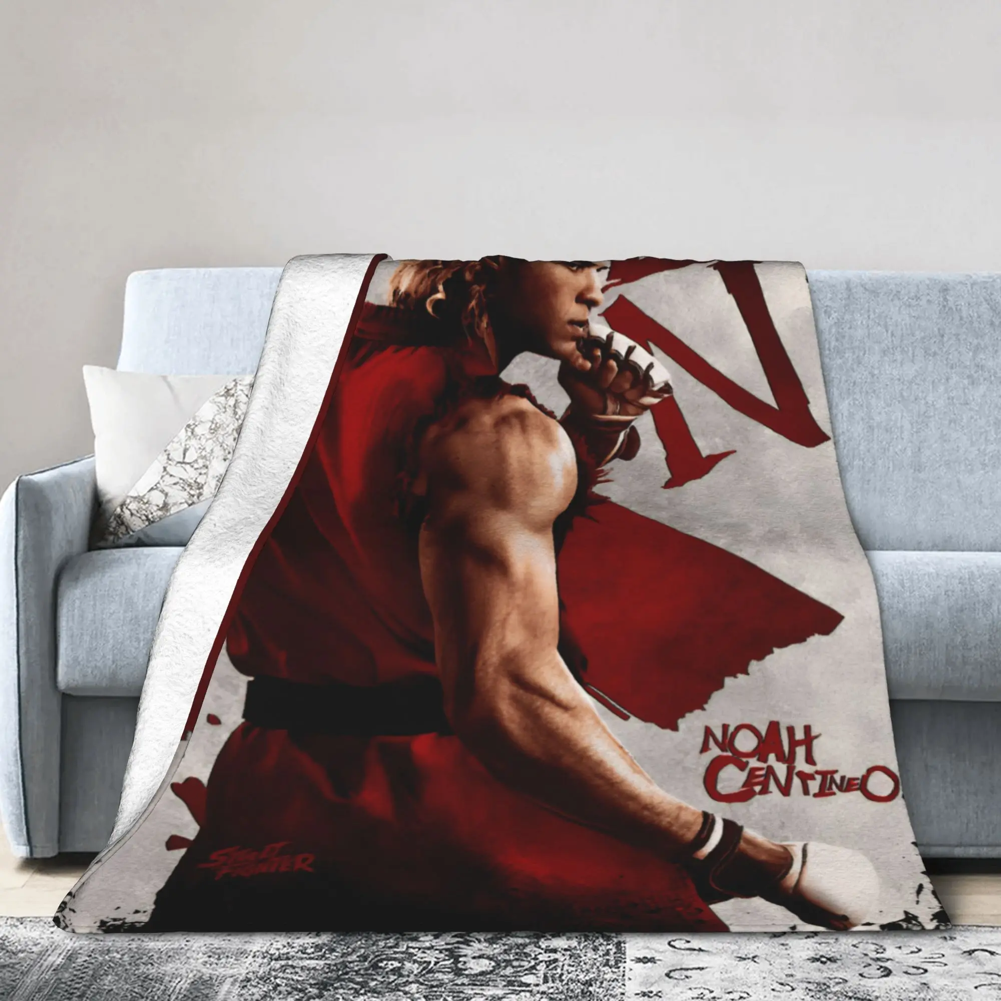 

Comfortable Streets Fighters Movie 2026 Blanket Accessories Room Decorative Throw Blanket Super Warm Velvet for Travel