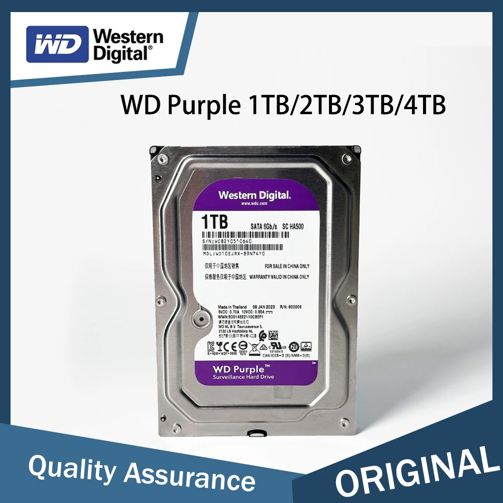 Western Digital (WD) WD 1TB-4TB monitoring grade mechanical hard