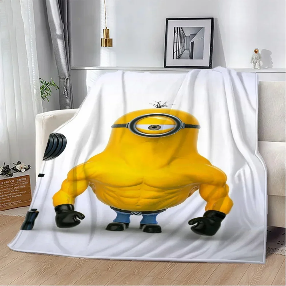 Couch Throw Blanket for Living Room Minions Fluffy Soft Blankets Sofa Summer Decorative Bed Blankets Bedroom Decoration Fleece