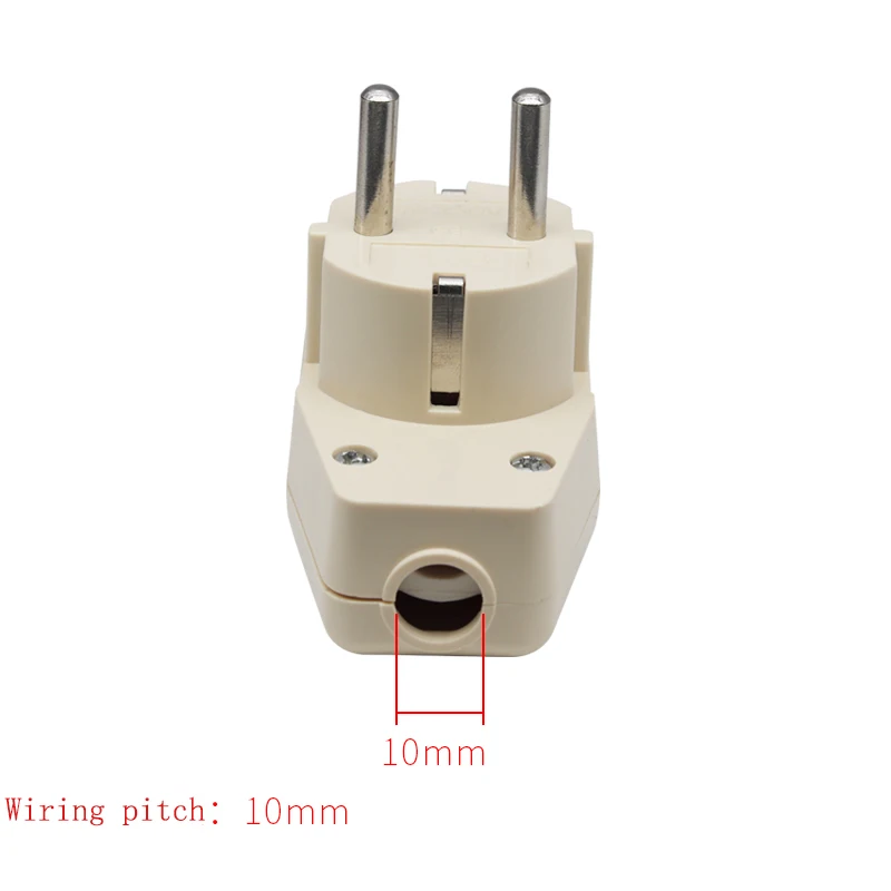 European standard wiring with switch indicator light plug right angle plug-free two cylinder plug