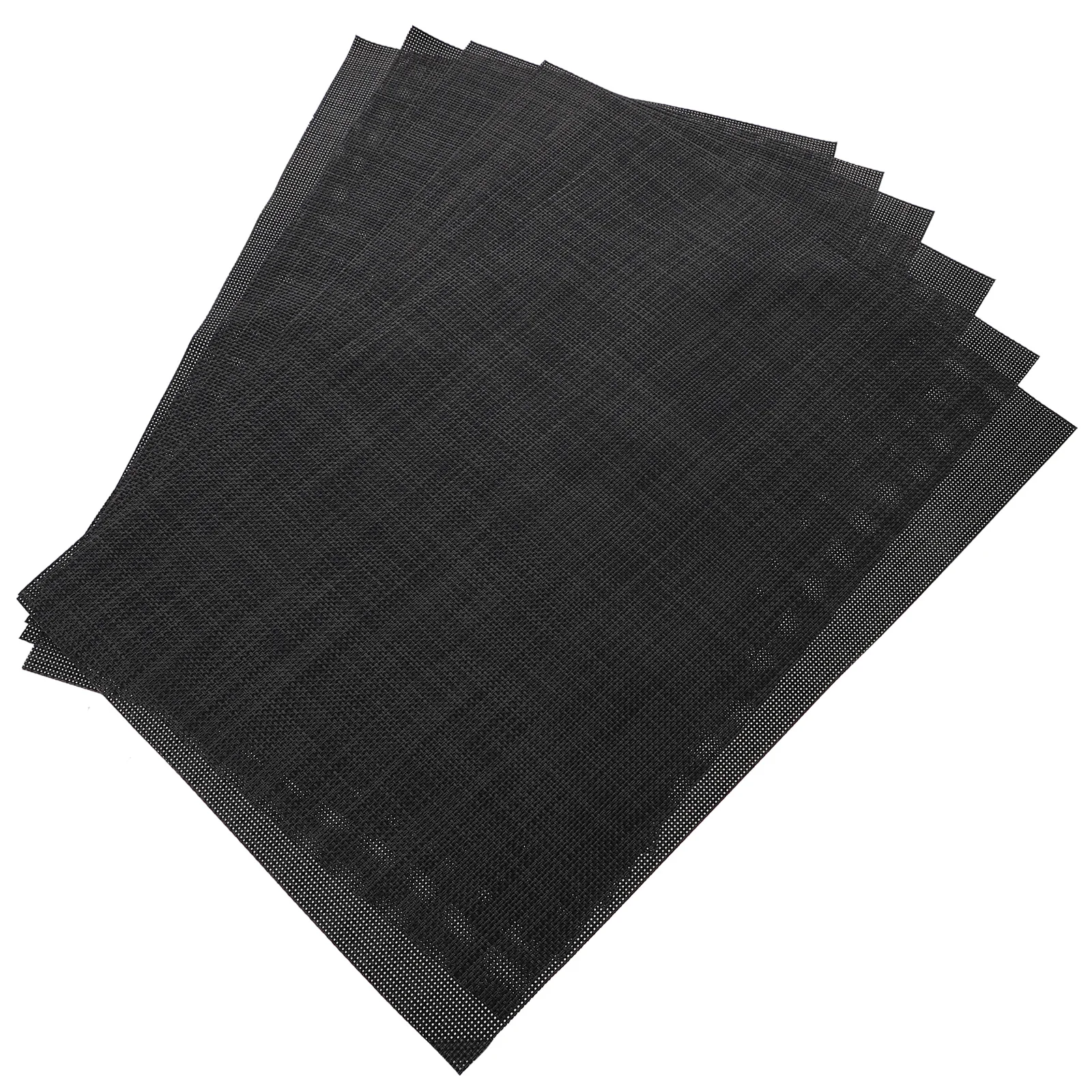 

6pcs PVC Mats Non slip Heat Resistant Dining Table Placemats Placemats Round Dining Smooth Surface Excellent Material Safe