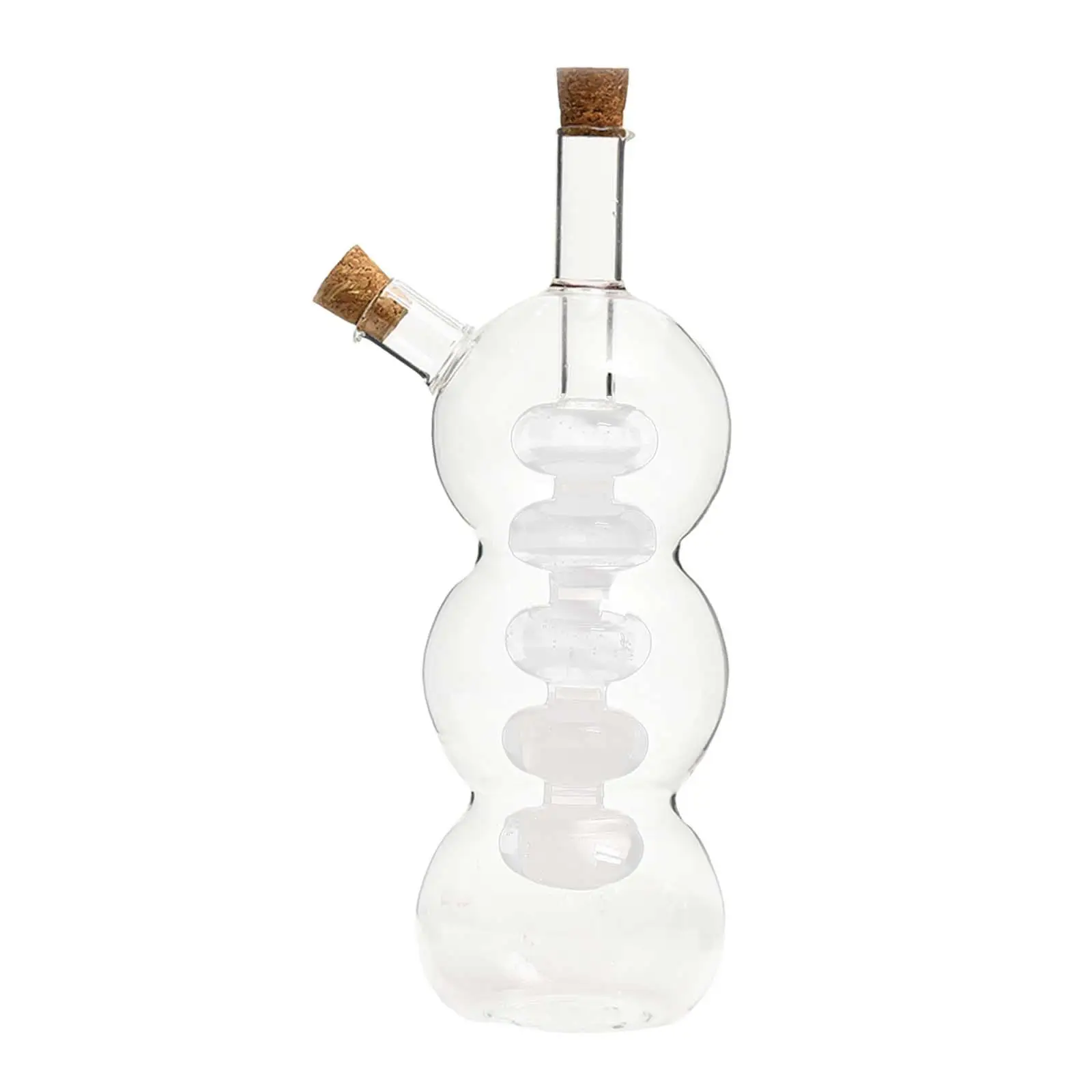 Oil and Balsamic Vinegar Cruet Bottle Dispenser Clear Heat Resistant Unique