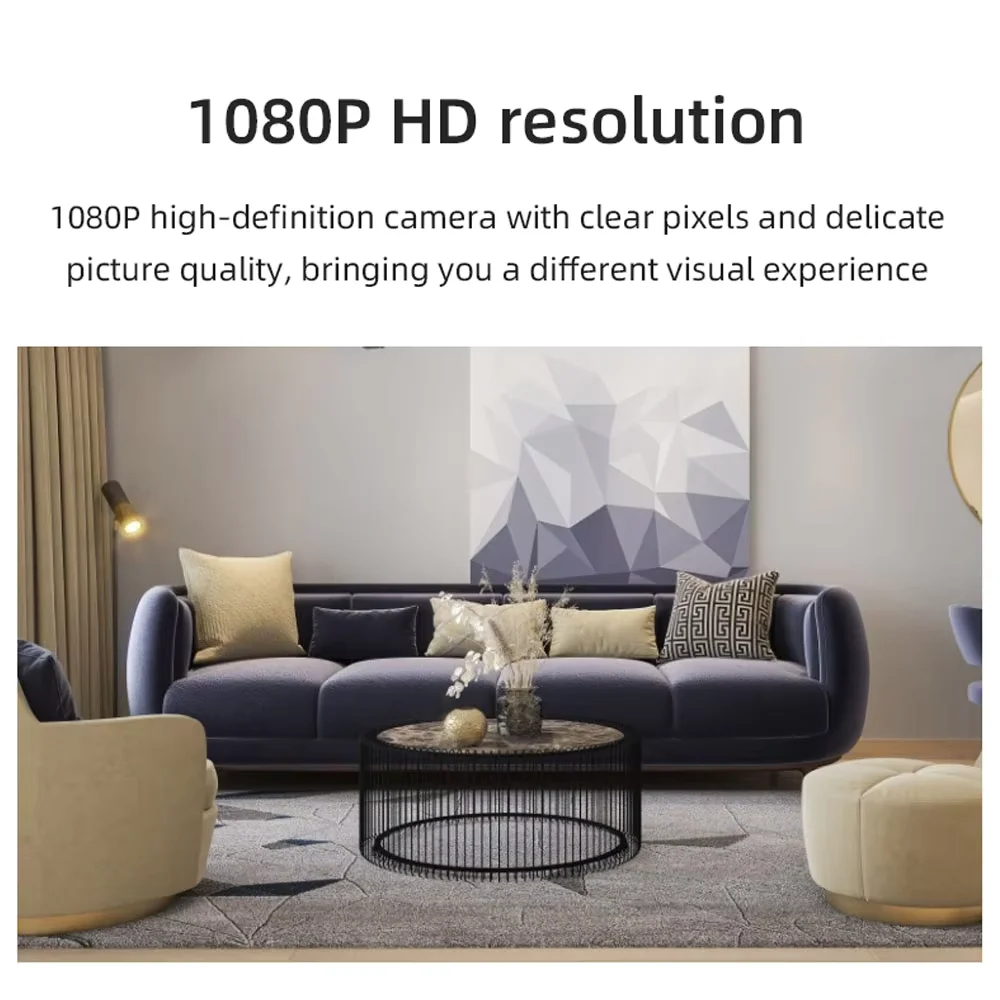 2026 1080P HD كاميرا صغيرة واي فاي الهاتف المحمول المراقبة عن بعد مراقبة لاسلكية أمن الوطن حماية كاميرا فيديو داخلية