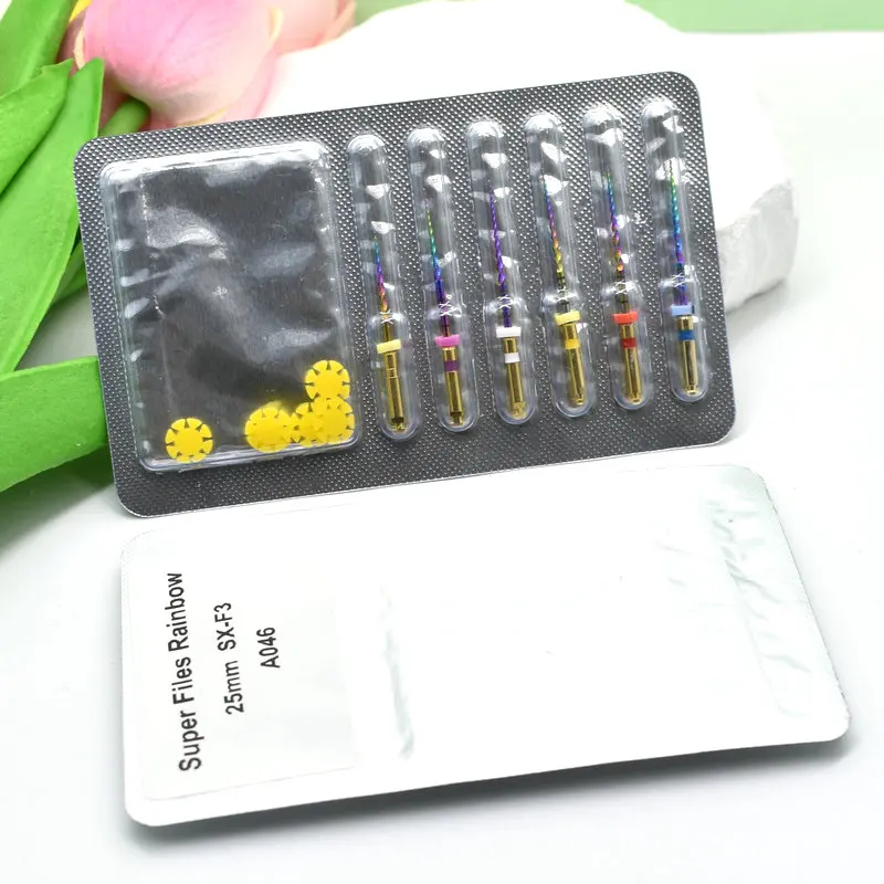 

Dental Pro Gold Taper Flexible Endo Files Root Canal Treatment Rotary Golden File Dentist Tools Endodontic Files