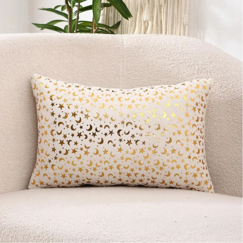 Star Moon Festival Throw Pillowcase Decorative Cushion Cover Sofa Bed Decor Home Decoration for Living Room Bedroom 30x50cm