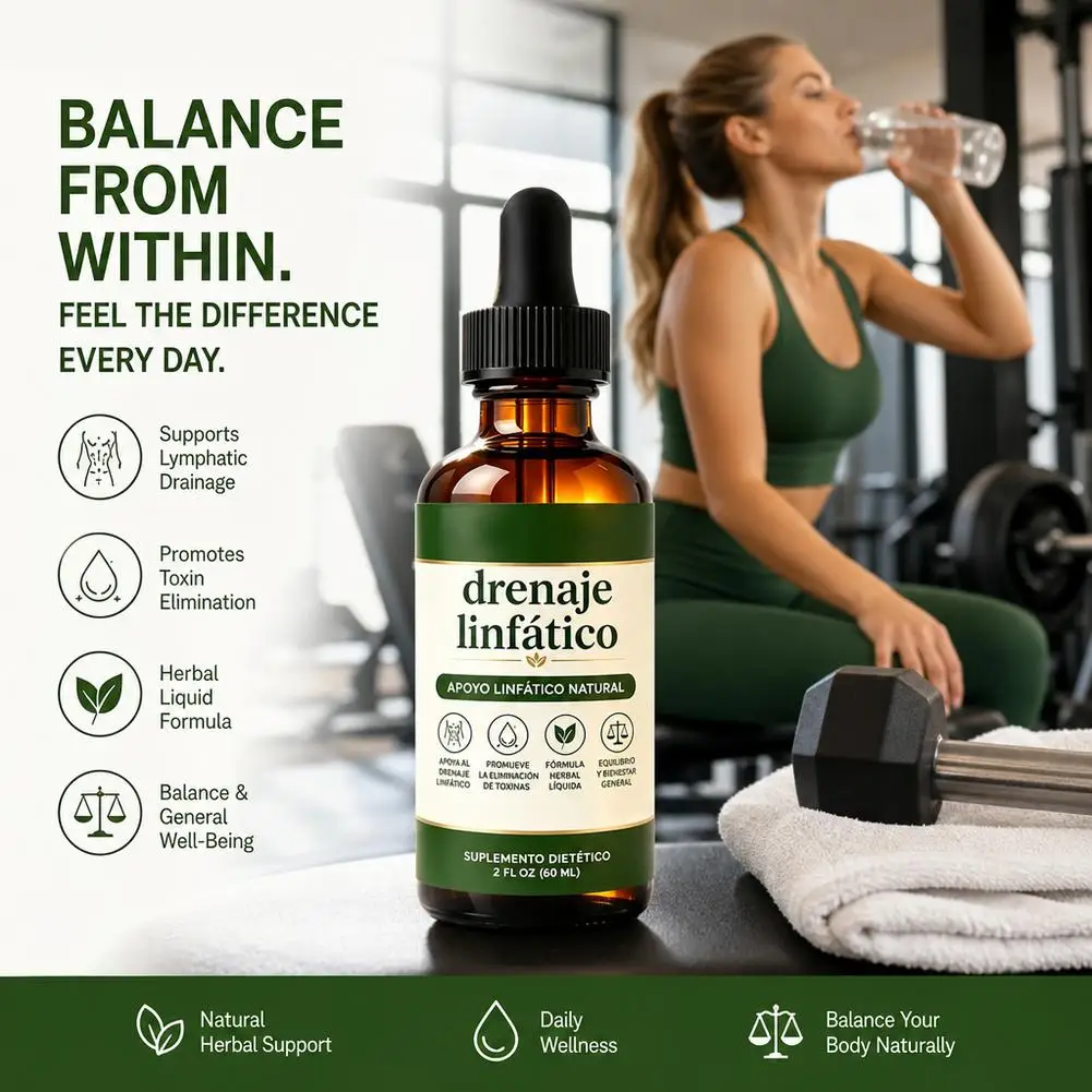 Natürliche Lymphdrainage-Tropfen 59/60ml, Nahrungsergänzungsmittel zur Körperbalance bei Flüssigkeitsretention & Schwellungen, Kräuterformel – Detail 2